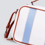 Picture of White And Blue Stripe Mami Bag For Women