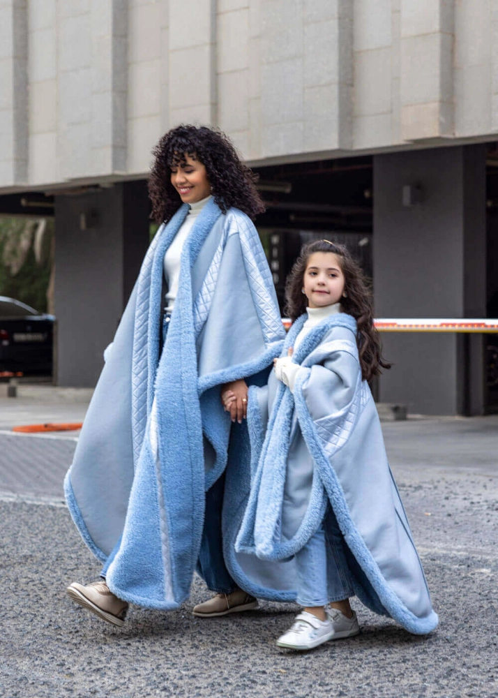 Picture of Blue Cape Winter Furwa FW2022 (Mother Daughter Collection)