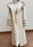 Picture of Multi-Color Bisht With Puff-Puff Hoodie For Women