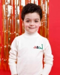 Picture of Off White High-Neck National Day Sweater For Kids (With Name Embroidery Option)
