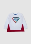 Picture of White National Day Superman Pullover For Kids 23PSSTB85 (With Name Embroidery)