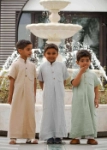 Picture of Blue Muslin Dishdasha For Boys
