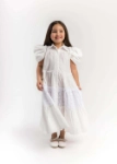 Picture of 23SS0TB497290 White Sleeve Cut Daraa For Girls