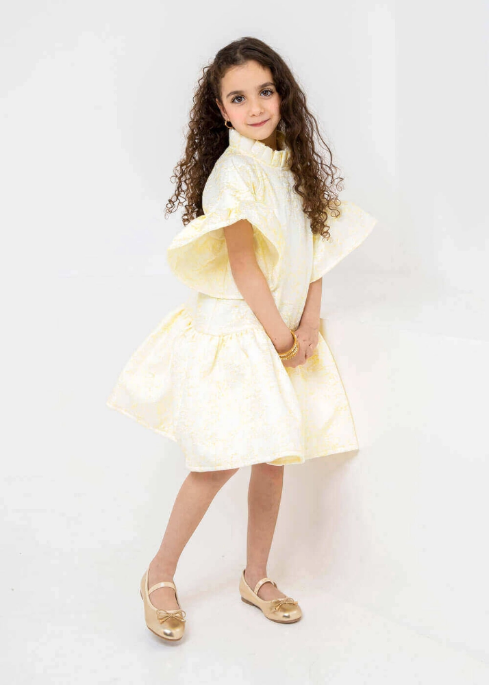 Picture of Tiya Yellow Dress For Girls
