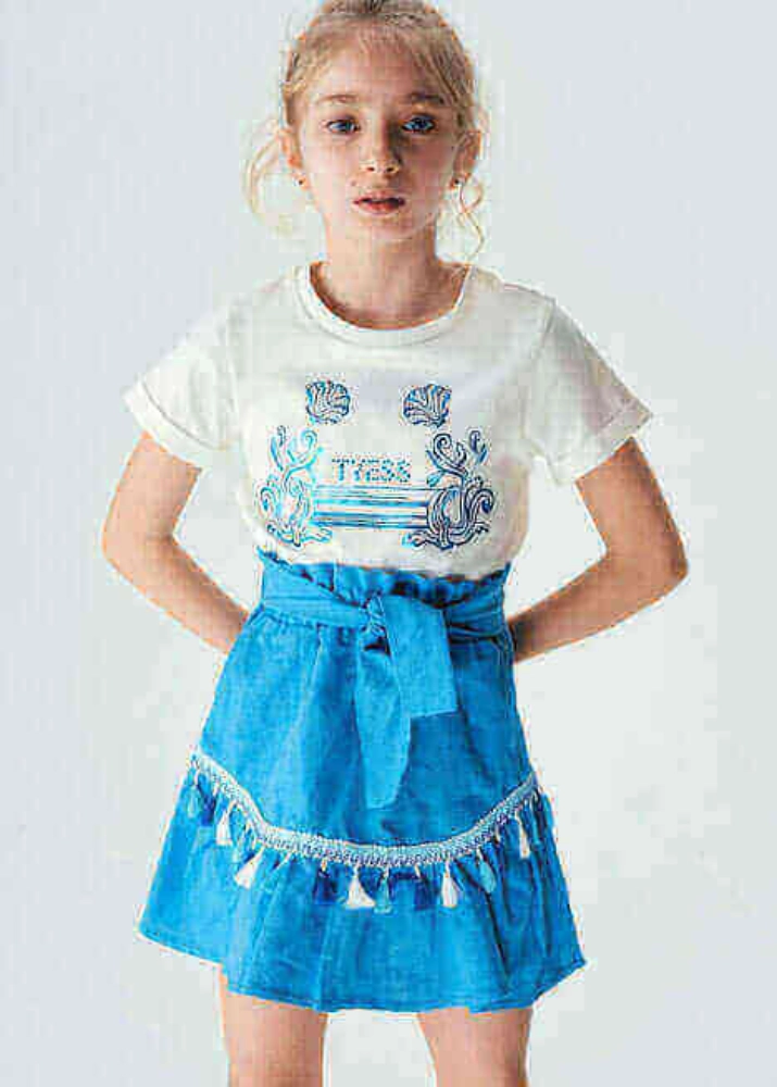 Picture of  B&G Tyess  Blue Skirt For Girls TJ4303LAC