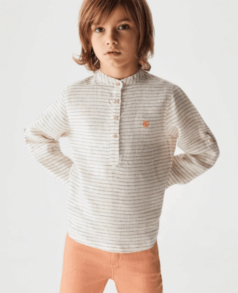 Picture of B&G Nebbati Boy's Striped Shirt  NB3606 