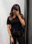 Picture of Black Wavy Top For Women