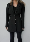 Picture of 7373 Black Blazer For Women