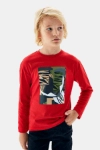 Picture of B&G Box Print Long Sleeve T-Shirt For Boys NB3511