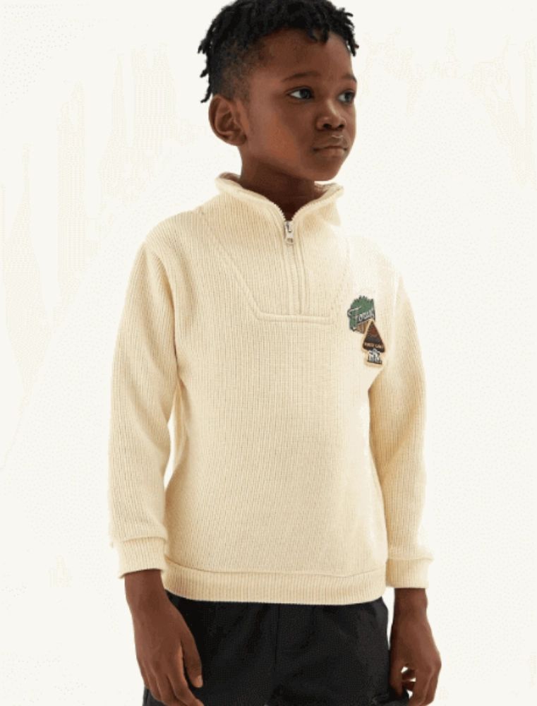 Picture of B&G Nebbati Boy Ecru Sweatshirt NB3420