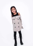 Picture of Black And Beige Dress For Girls