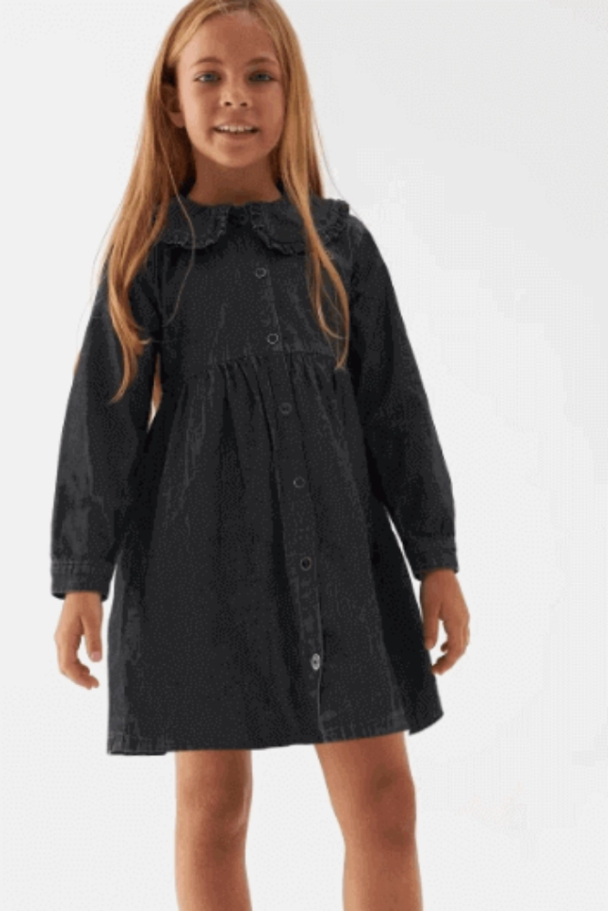 Picture of B&G Tyess Girl's Anthracite Dress TJ4913