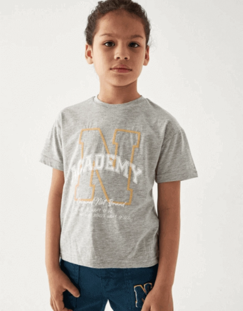 Picture of B&G Nebbati Gray T-shirt for Boys NB3571 