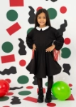 Picture of 7358 Black Dress With Lase Flag National Day KND-24