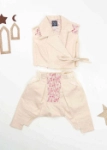Picture of Pink Sherwal With Vest Ramadan Set For Newborn (With Name Embroidery Option)