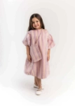 Picture of 23SS0TB497279 Light Pink Gergean Dress For Newborn