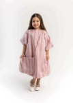 Picture of 23SS0TB497279 Light Pink Gergean Dress For Newborn