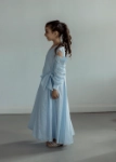 Picture of 7530 Blue Linen Dress Ramadan For Girls RAM-24