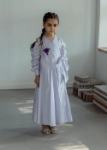 Picture of 7530 Purple Linen Dress Ramadan For Girls RAM-24