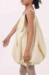 صورة تيا فستان سادة بدون أكمام مع حافة بالون للبنات B0130